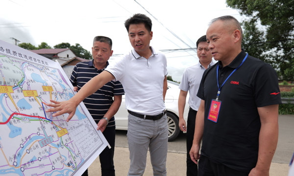 政协汉寿县委员会调研洲酉公路提质改造项目建设工作